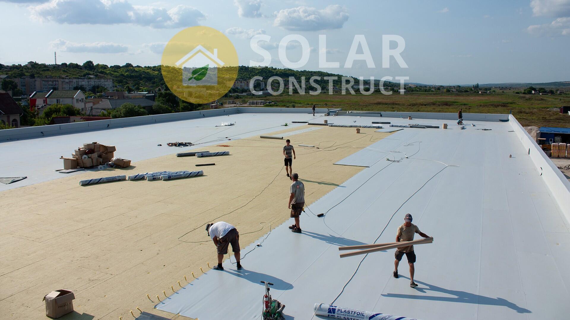 Roofing of a shopping center in Cimișlia city