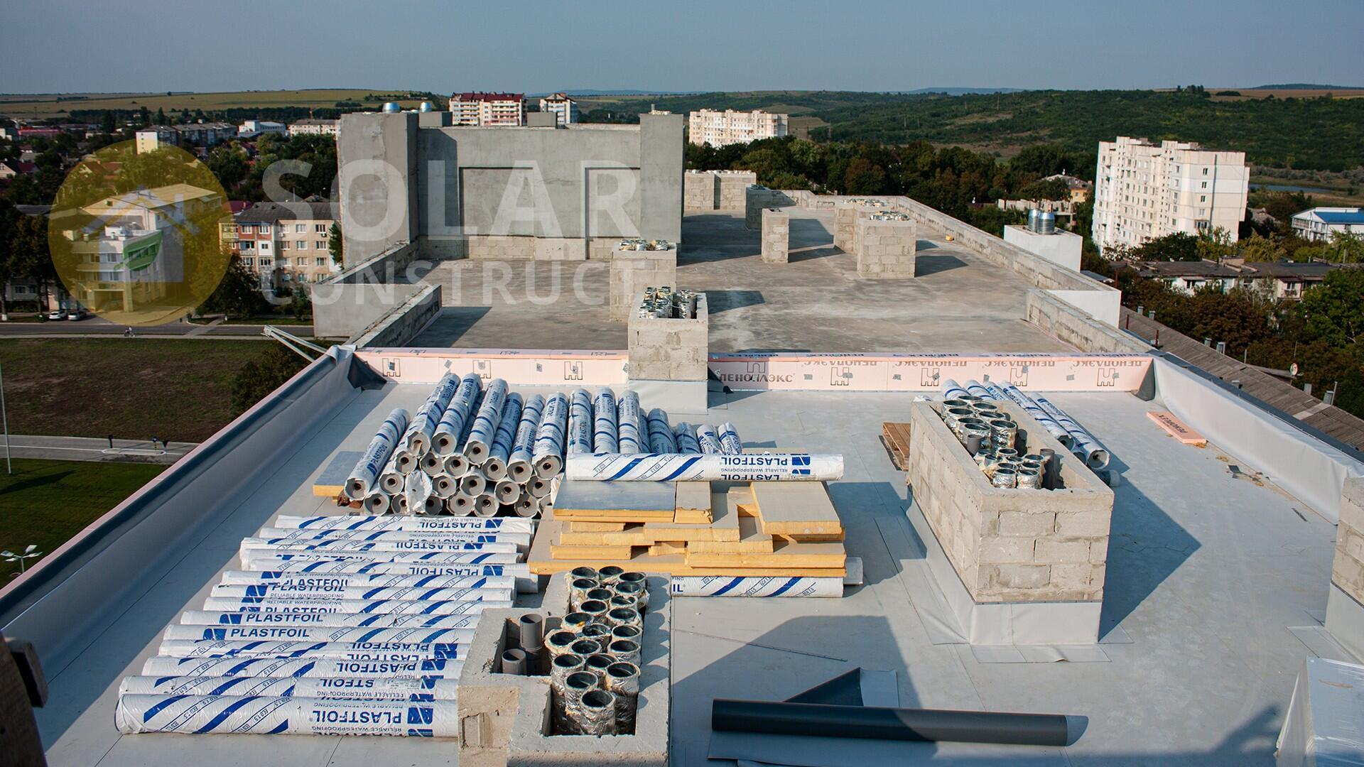 Roofing of a residential complex in Ungheni city