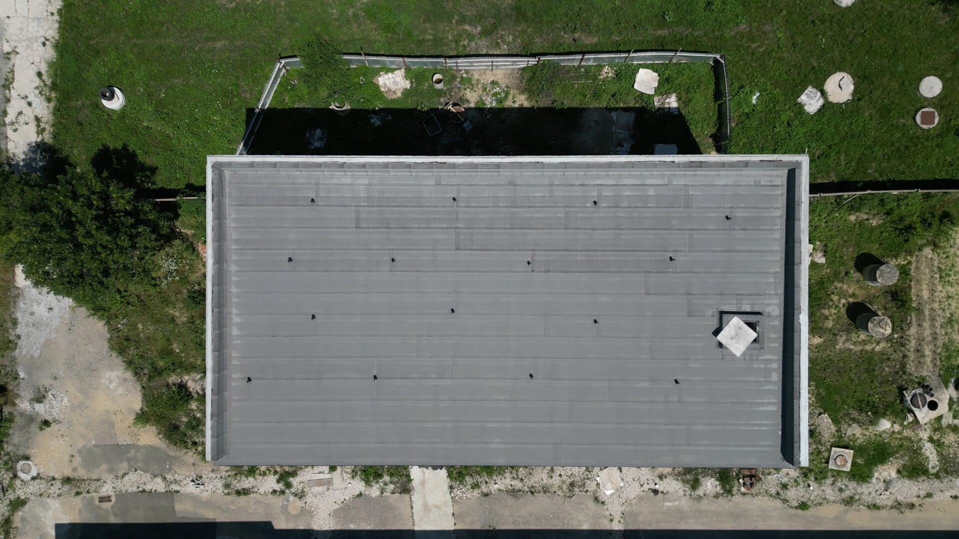 Roofing construction of an office building in Chișinău city